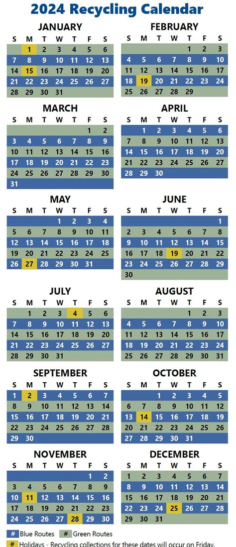 city of montrose recycling schedule.